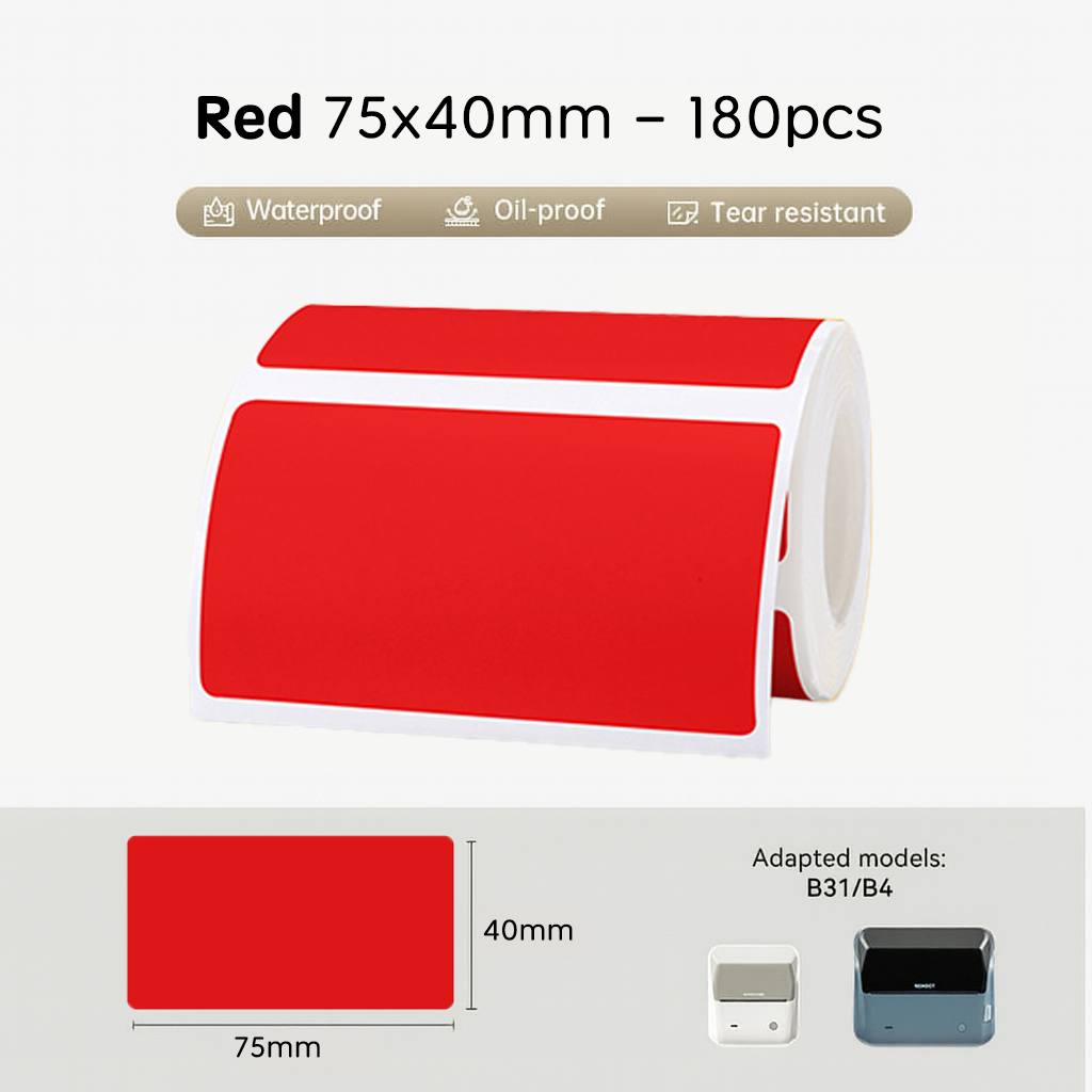 NIIMBOT Pure Colour Label for B31 B4 K3