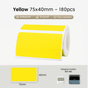 Yellow 75x40mm