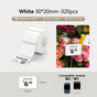 White 30x20mm