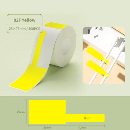 [for B21 B1 B31 B3S] [Cable Series] NIIMBOT Cable Label Sticker Waterproof Thermal Wire Label Paper with Self-Adhesive