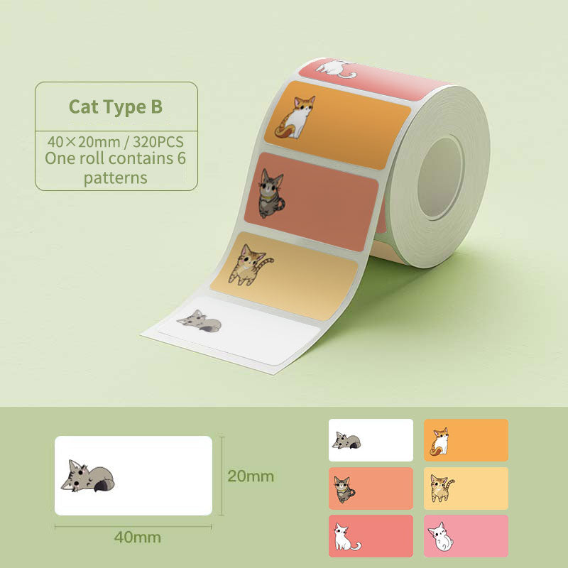 NIIMBOT Cartoon Label Sticker for B1 B2 B21 B1 Pro B2 Pro B21 Pro B31 B4 K3