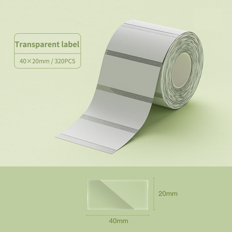 NIIMBOT Transparent Label Sticker for B31 B4 K3