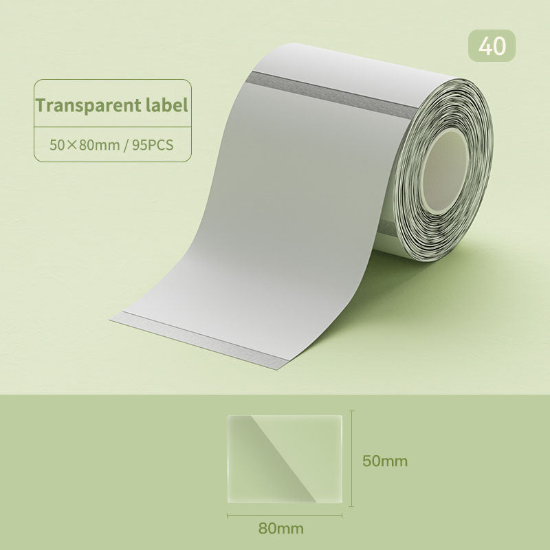 NIIMBOT Transparent Label Sticker for B31 B4 K3