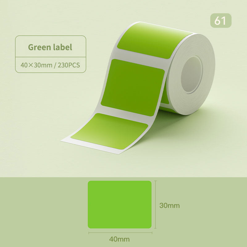 NIIMBOT Pure Colour Sticker for B1 B2 B21 B1 Pro B2 Pro B21 Pro B31 B4 K3