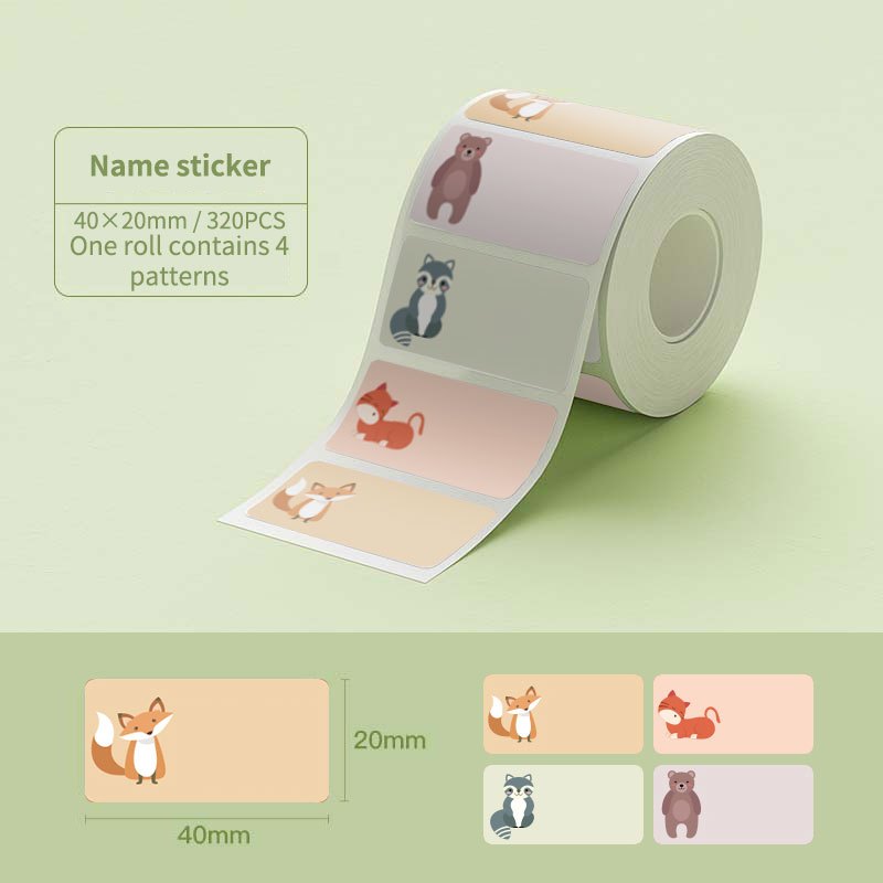 NIIMBOT Cartoon Label Sticker for B1 B2 B21 B1 Pro B2 Pro B21 Pro B31 B4 K3
