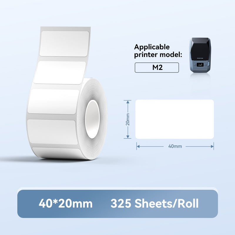 NIIMBOT M2 Thermal Transfer Label Paper, PET Material, Waterproof Refill Sticker Roll Tape