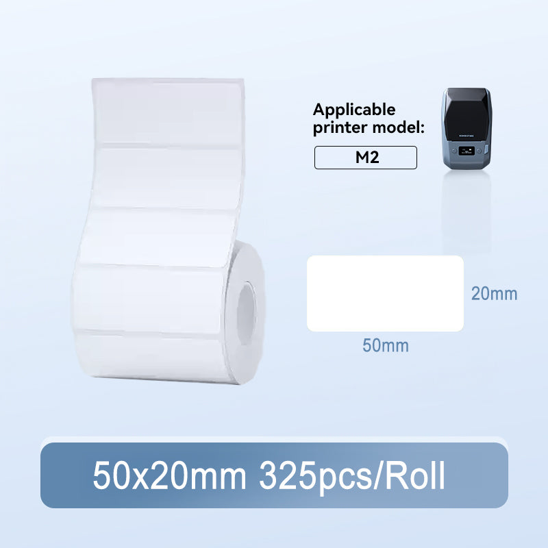 NIIMBOT M2 Thermal Transfer Label Paper, PET Material, Waterproof Refill Sticker Roll Tape