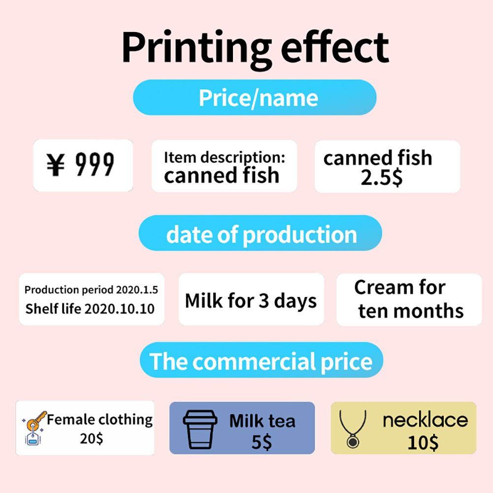 [for D11 D11H D110 D110M D101 H1S] [White Series] NIIMBOT White Thermal Label Stickers Paper Price Tag