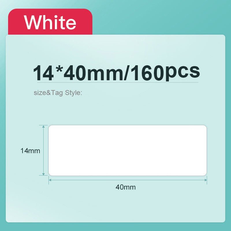 [for D11 D11H D110 D110M D101 H1S] [White Series] NIIMBOT White Thermal Label Stickers Paper Price Tag