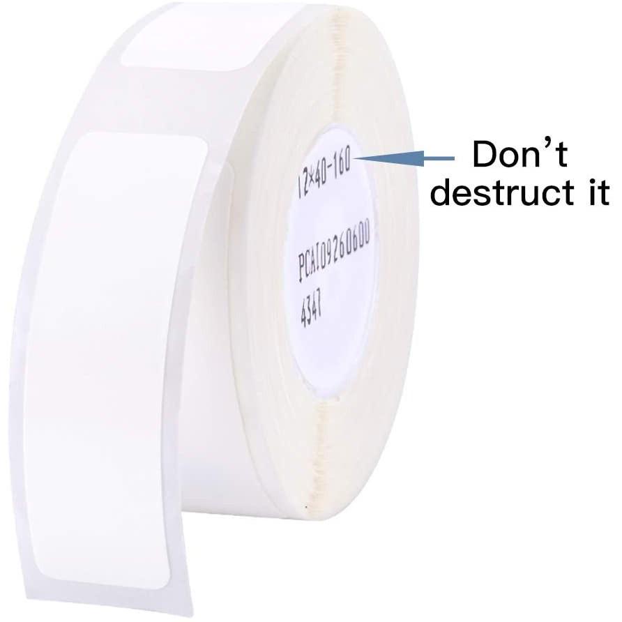 [for D11 D11H D110 D110M D101 H1S] [White Series] NIIMBOT White Thermal Label Stickers Paper Price Tag