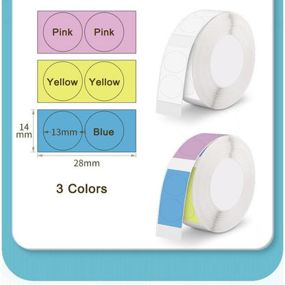 [for D11 D11H D110 D110M D101 H1S] [Round Series] NIIMBOT Thermal Label Stickers Round Series with Self-Adhesive