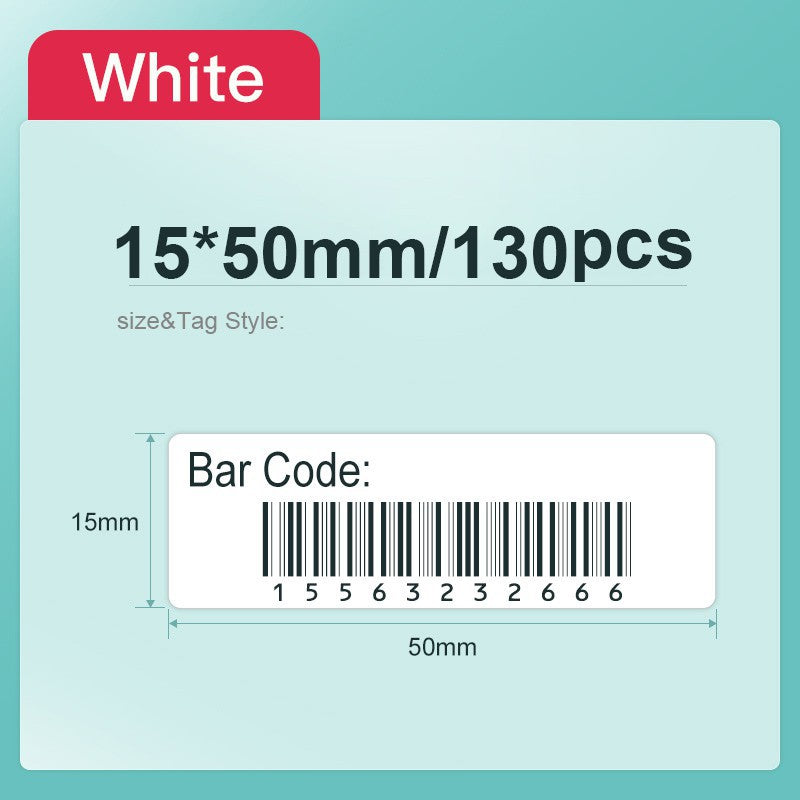 [for D11 D11H D110 D110M D101 H1S] [White Series] NIIMBOT White Thermal Label Stickers Paper Price Tag