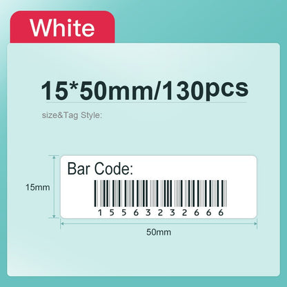 [for D11 D11H D110 D110M D101 H1S] [White Series] NIIMBOT White Thermal Label Stickers Paper Price Tag