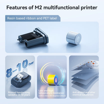 NIIMBOT M2 Thermal Transfer Label Paper, PET Material, Waterproof Refill Sticker Roll Tape