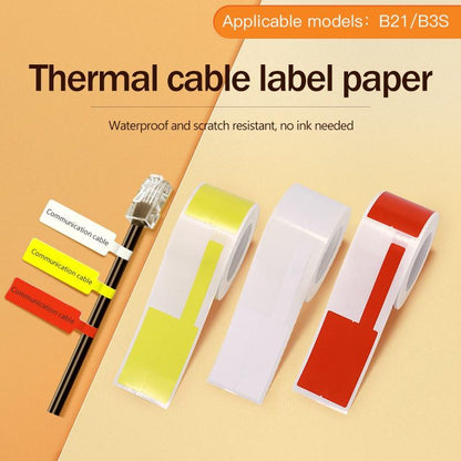 [for B21 B1 B31 B3S] [Cable Series] NIIMBOT Cable Label Sticker Waterproof Thermal Wire Label Paper with Self-Adhesive