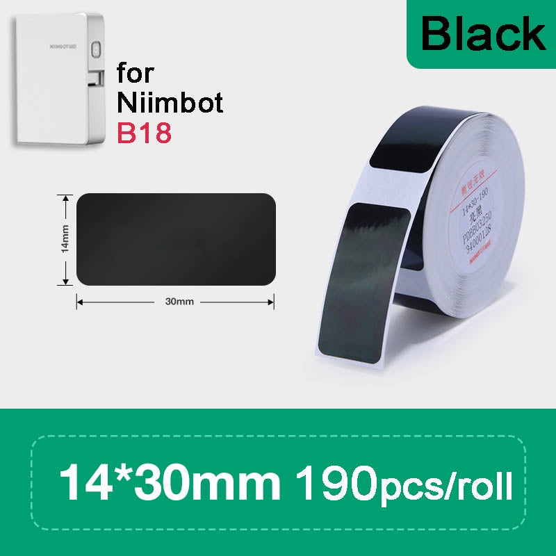 [for B18 N1] [Colourful Series] NIIMBOT Thermal Label Stickers for B18, Waterproof Anti-Oil Scratch-Resistant Paper