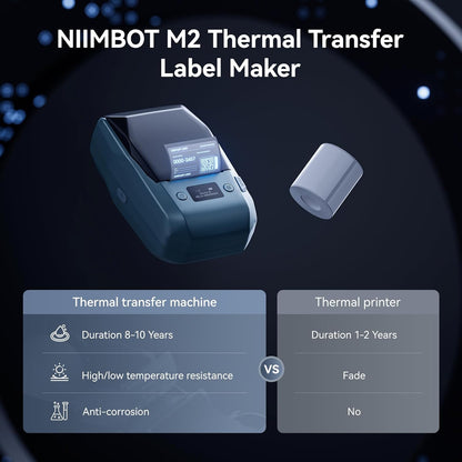 NIIMBOT M2 Thermal Transfer Label Maker 300 dpi - 2024 NEW