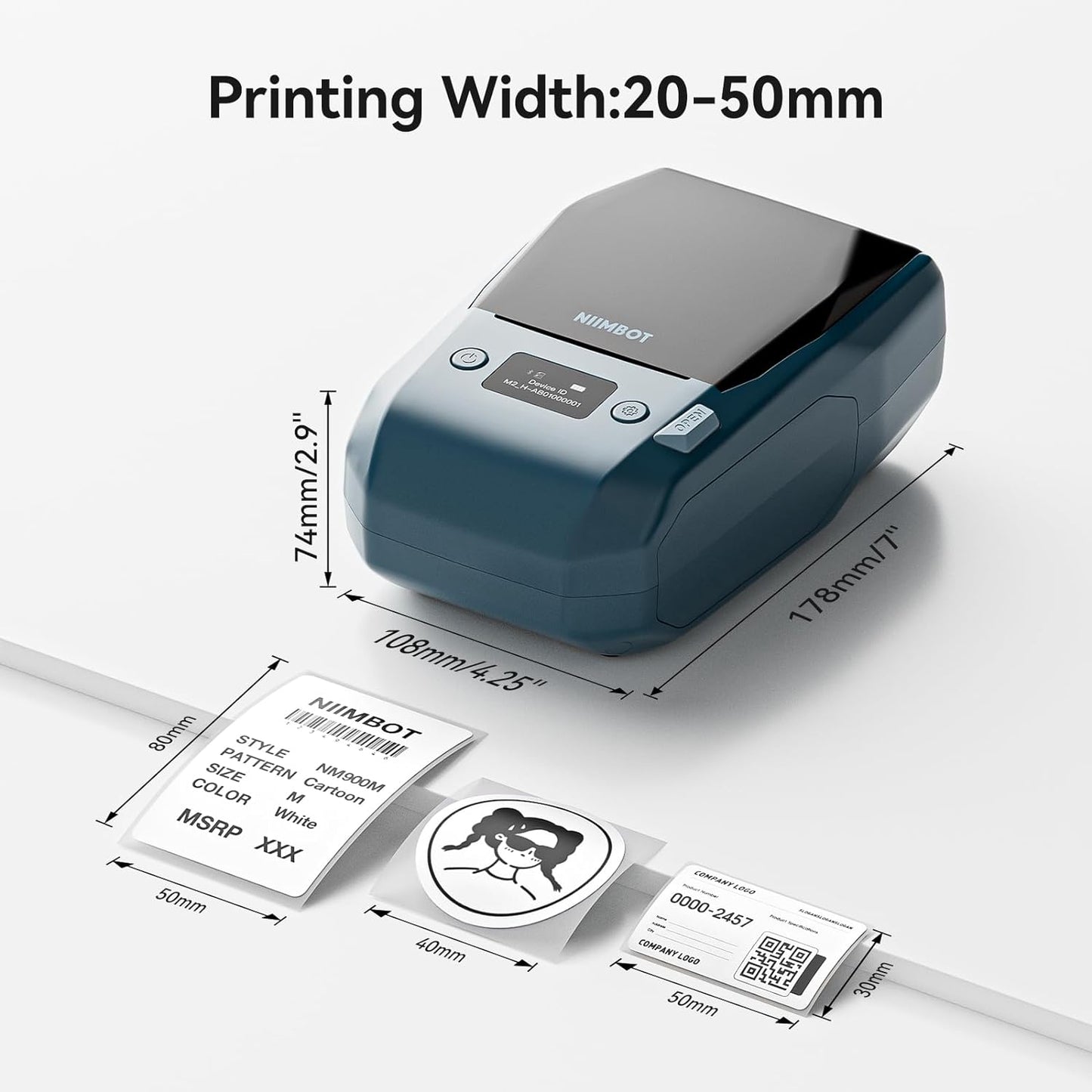 NIIMBOT M2 Thermal Transfer Label Maker 300 dpi - 2024 NEW