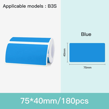 NIIMBOT B31 B3S 20-75mm Label Sticker, Waterproof Thermal Refill Paper Price Tag Tape Roll