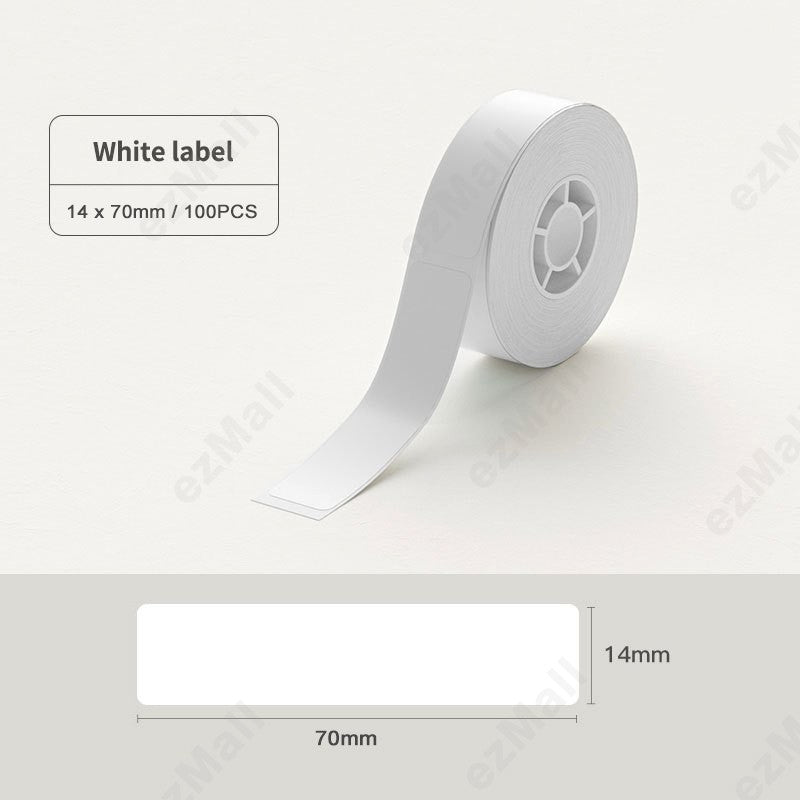 NIIMBOT D11 D110 D101 H1S 10-15mm Sticker, Smooth Waterproof Refill Price Label Paper Tape Roll