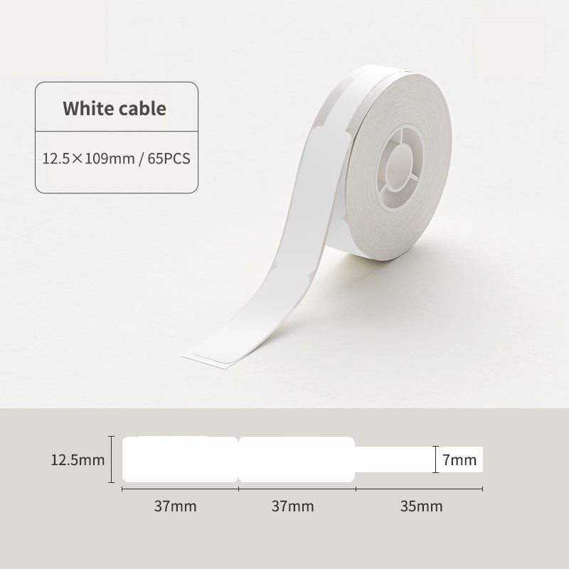 NIIMBOT D11 D110 D101 H1S 10-15mm Sticker, Smooth Waterproof Refill Price Label Paper Tape Roll