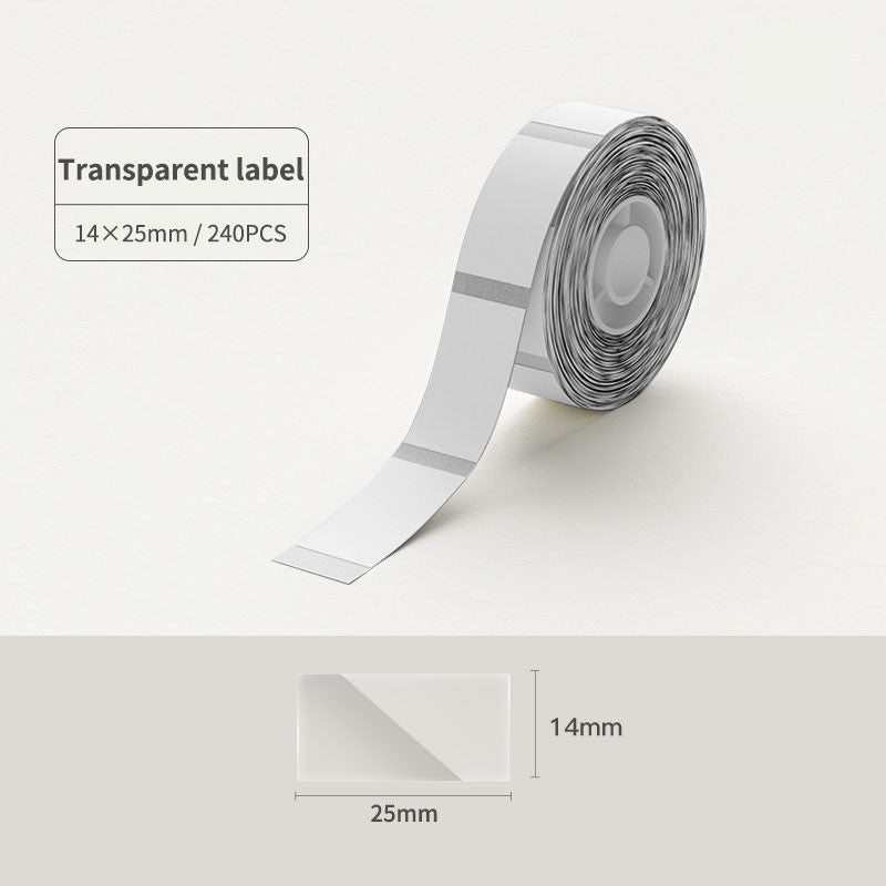 NIIMBOT D101 10-25mm Sticker Thermal Smooth Label Paper Waterproof Oil-proof Refill Tape Roll