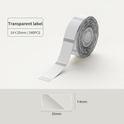 NIIMBOT D101 10-25mm Sticker Thermal Smooth Label Paper Waterproof Oil-proof Refill Tape Roll