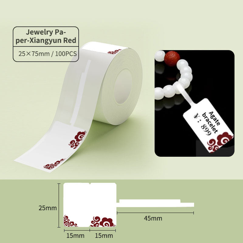 NIIMBOT B21 B1 B3S B31 20-50mm Sticker, Waterproof Thermal Refill Smooth Label Paper Tag Roll Tape