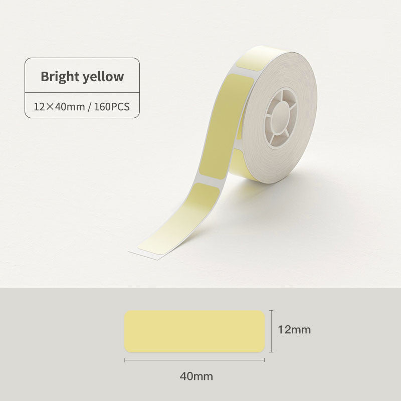 NIIMBOT D11 D110 D101 H1S 10-15mm Sticker, Smooth Waterproof Refill Price Label Paper Tape Roll