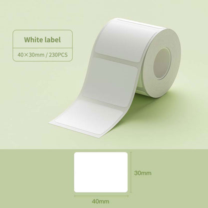 NIIMBOT B21 B1 B3S B31 20-50mm Sticker, Waterproof Thermal Refill Smooth Label Paper Tag Roll Tape