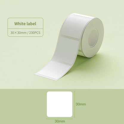 NIIMBOT B31 B3S 20-75mm Label Sticker, Waterproof Thermal Refill Paper Price Tag Tape Roll