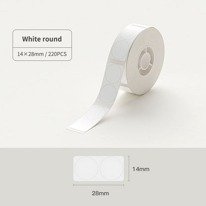 NIIMBOT D11 D110 D101 H1S 10-15mm Sticker, Smooth Waterproof Refill Price Label Paper Tape Roll