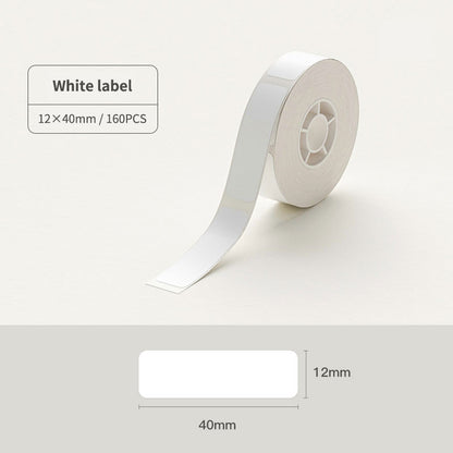 NIIMBOT D11 D110 D101 H1S 10-15mm Sticker, Smooth Waterproof Refill Price Label Paper Tape Roll