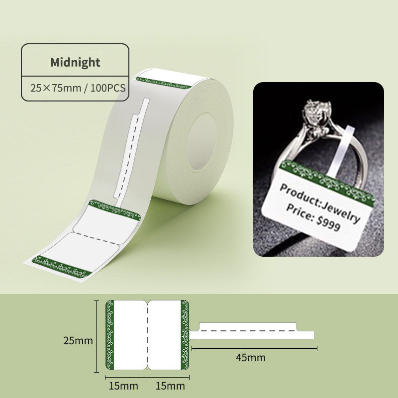 NIIMBOT B21 B1 B3S B31 20-50mm Sticker, Waterproof Thermal Refill Smooth Label Paper Tag Roll Tape