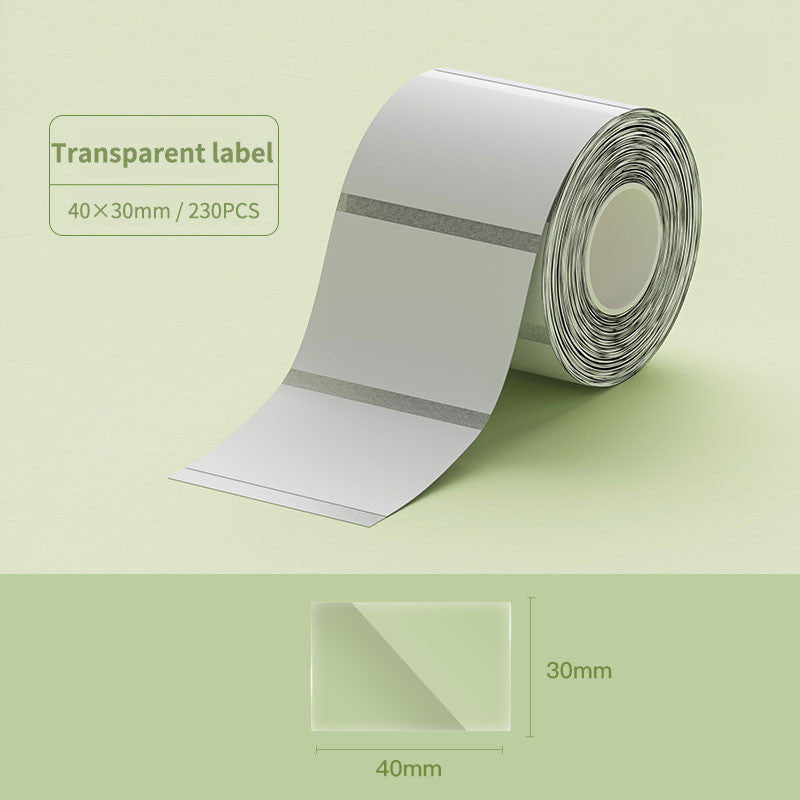 NIIMBOT B21 B1 B3S B31 20-50mm Sticker, Waterproof Thermal Refill Smooth Label Paper Tag Roll Tape