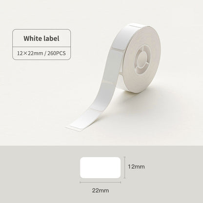 NIIMBOT D11 D110 D101 H1S 10-15mm Sticker, Smooth Waterproof Refill Price Label Paper Tape Roll