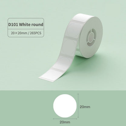 NIIMBOT D101 10-25mm Sticker Thermal Smooth Label Paper Waterproof Oil-proof Refill Tape Roll