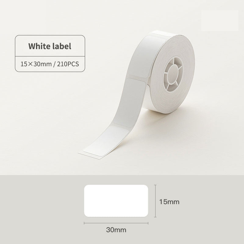 NIIMBOT D11 D110 D101 H1S 10-15mm Sticker, Smooth Waterproof Refill Price Label Paper Tape Roll