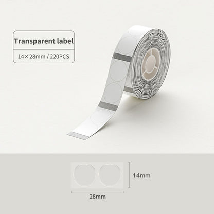 NIIMBOT D11 D110 D101 H1S 10-15mm Sticker, Smooth Waterproof Refill Price Label Paper Tape Roll