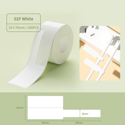 NIIMBOT B31 B3S 20-75mm Label Sticker, Waterproof Thermal Refill Paper Price Tag Tape Roll