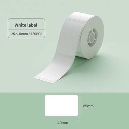 NIIMBOT D101 10-25mm Sticker Thermal Smooth Label Paper Waterproof Oil-proof Refill Tape Roll