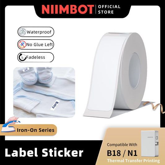 NIIMBOT Iron On Name Label On Clothing for N1 B18