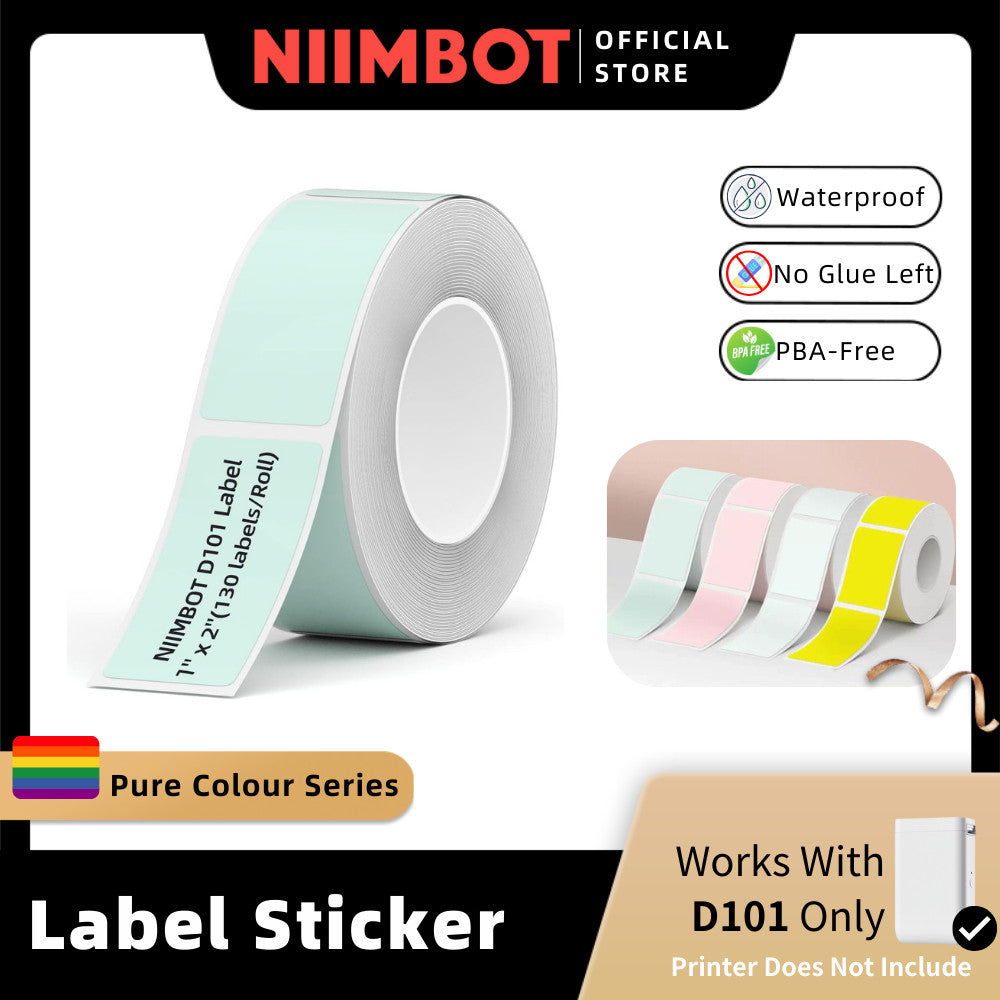 NIIMBOT Pure Colour Sticker for D101