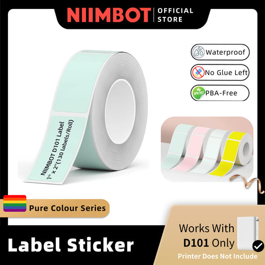 NIIMBOT Pure Colour Sticker for D101