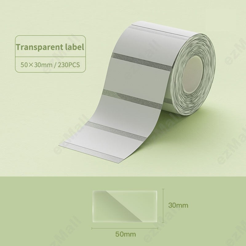 NIIMBOT Transparent Label for B1 B2 B21 B1 Pro B2 Pro B21 Pro B31 B4 K3