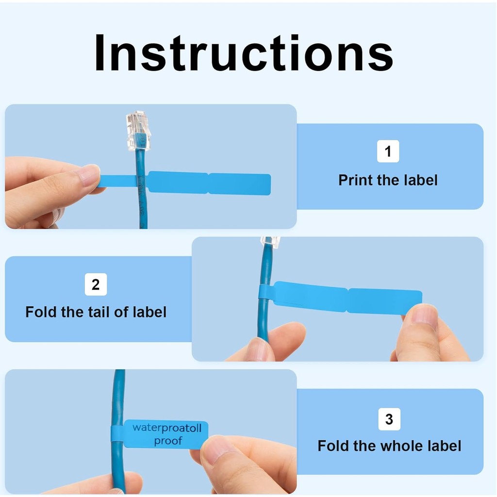 NIIMBOT Cable Tag for B1 B2 B21 B1 Pro B2 Pro B21 Pro B31 B4 K3