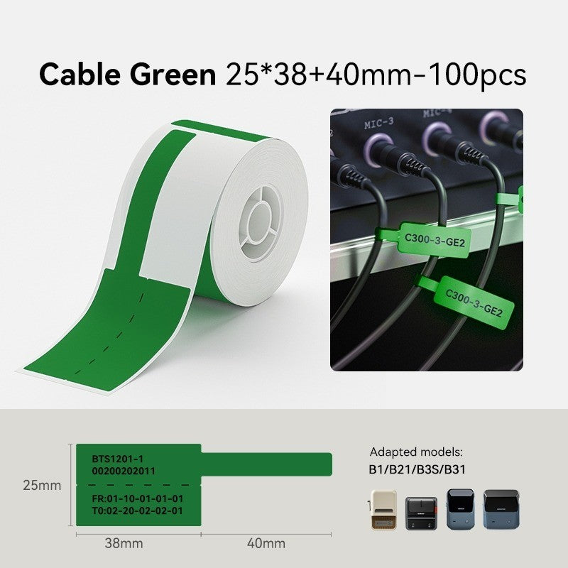 NIIMBOT Cable Tag for B1 B2 B21 B1 Pro B2 Pro B21 Pro B31 B4 K3