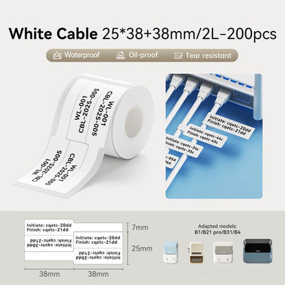 NIIMBOT Cable Tag for B1 B21 PRO B31 B4
