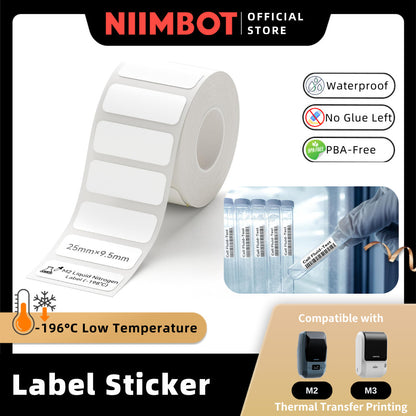 NIIMBOT Liquid Nitrogen Label Sticker for M2 M3