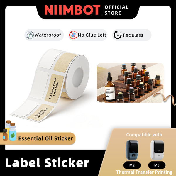 NIIMBOT Essential Oils Label Sticker for M2